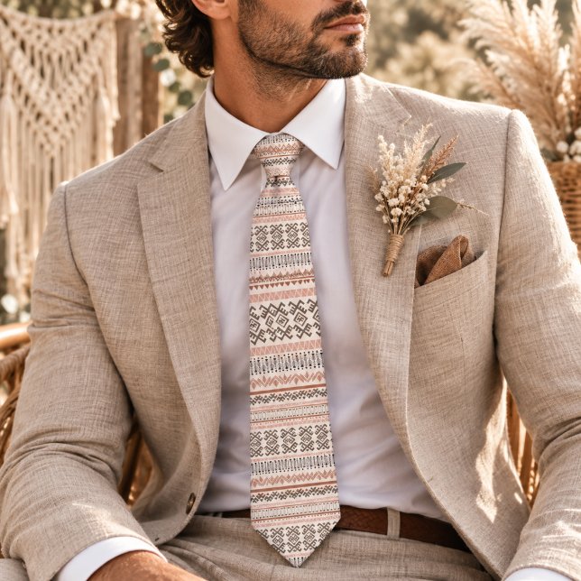 Cravate Motif de style bohème (Créateur téléchargé)