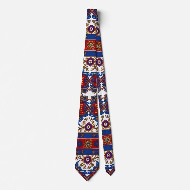 Cravate motif de tapis serbe 8 (Devant)