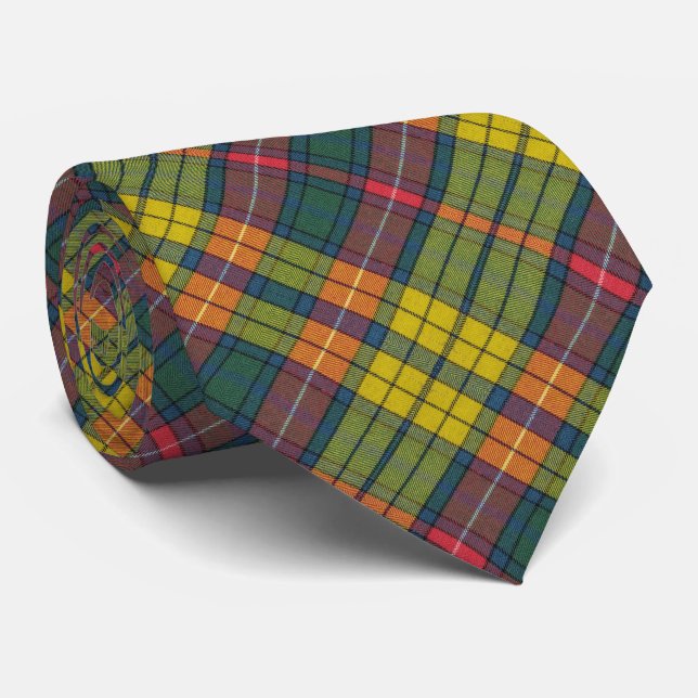 Cravate Motif de Tartan antique de Buchanan (Roulé)