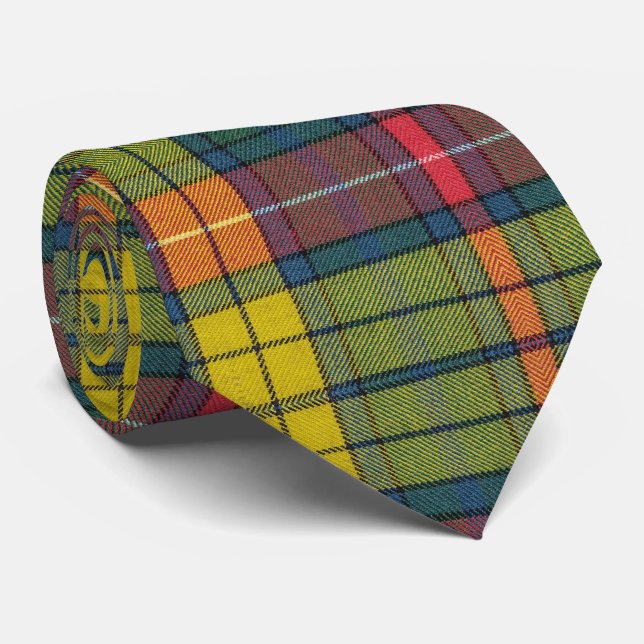 Cravate Motif de Tartan antique de Buchanan (Roulé)