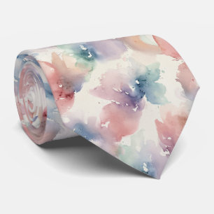 Cravate Motif de texture aquarelle pastel