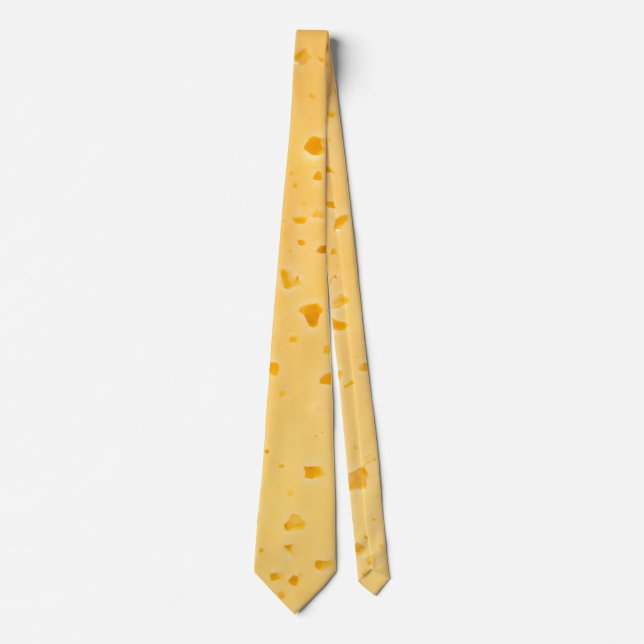 Cravate Motif de texture de fromage (Devant)