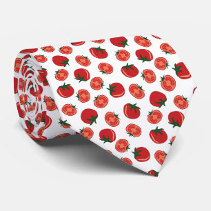 Cravate Motif de tomate rouge