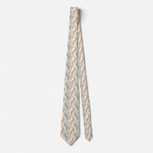 Cravate Motif de vague abstrait