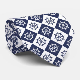 Cravate Motif de volant de capitaine Sailor Ship