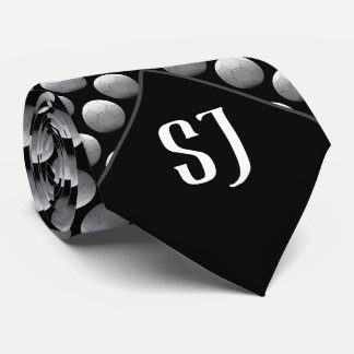 Cravate Motif de volley-ball cool Monogramme