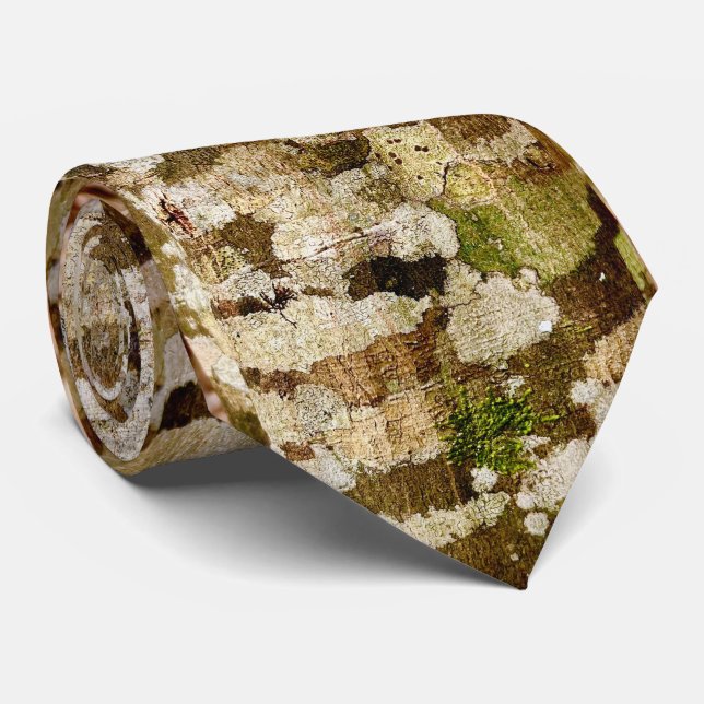 Cravate / motif d'écorce (Roulé)
