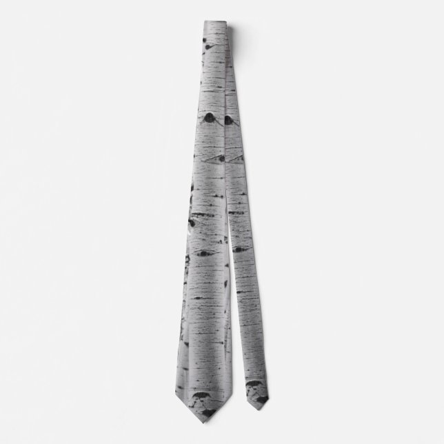 Cravate Motif d'écorce d'arbre - tremblement Aspen (Devant)