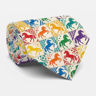 Cravate Motif Derby du Kentucky de course de chevaux éques