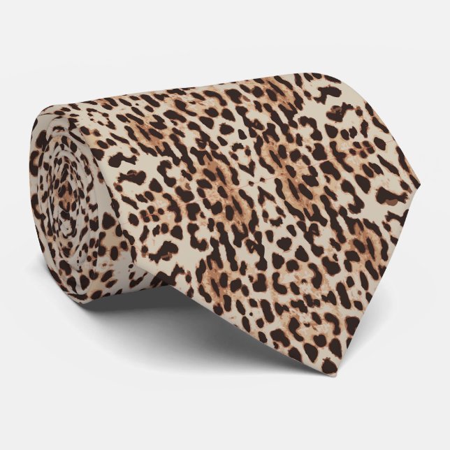 Cravate Motif des points Leopard Thunder_Cove (Roulé)