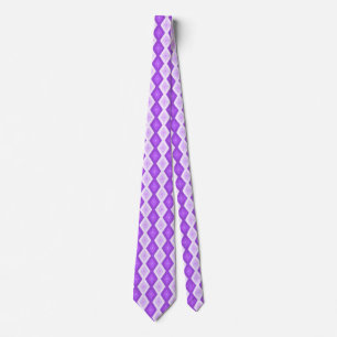 Cravate Motif diamant violet clair