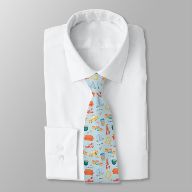 Cravate Motif d'icônes Classiques FRIENDS™ (Attaché)