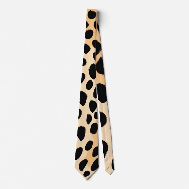 Cravate Motif d'impression Cheetah (Devant)