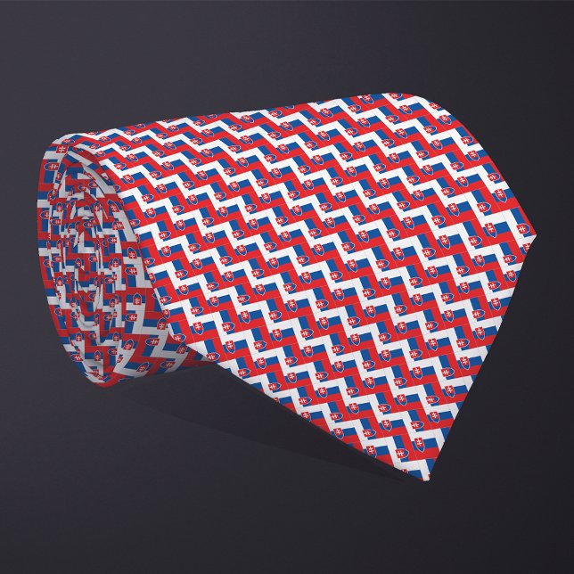 Cravate Motif d'indicateur Patchwork Slovénie (Créateur téléchargé)