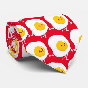 Cravate Motif d'oeuf carré mignon