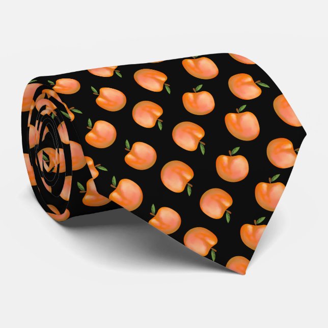 Cravate Motif douce pêche d'été (Roulé)