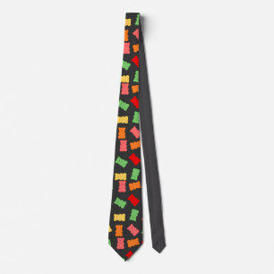 Cravate Motif d'ours gélifié coloré