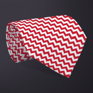 Cravate Motif Drapeau Monaco Patchwork