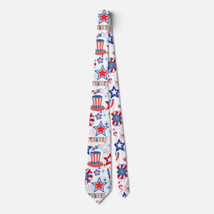Cravate motif du 4 juillet 01x4