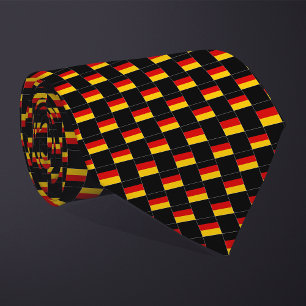 Cravate motif du drapeau À damiers Allemagne