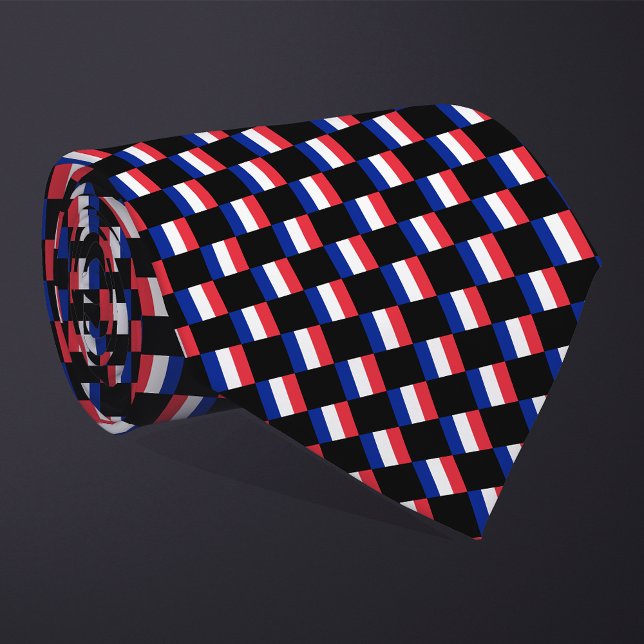 Cravate motif du drapeau À damiers France (Créateur téléchargé)
