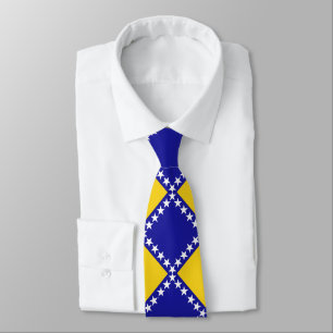 Cravate Motif du drapeau de Bosnie