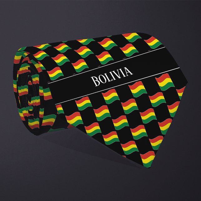 Cravate Motif du drapeau de la Bolivie (Créateur téléchargé)
