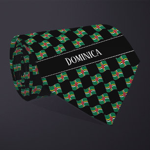 Cravate Motif du drapeau de la Dominique