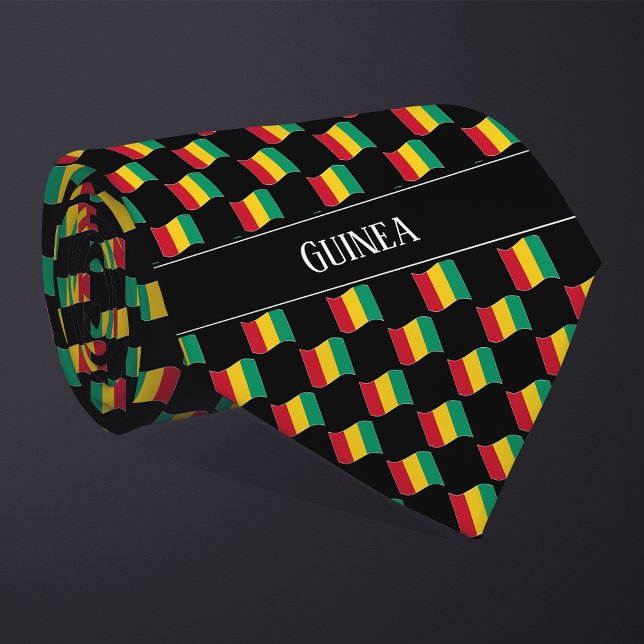 Cravate Motif du drapeau de la Guinée Vavy (Créateur téléchargé)