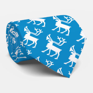 Cravate Motif du drapeau de Tromsø, NORVÈGE