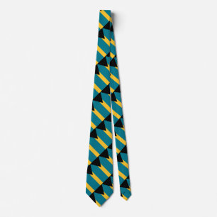 Cravate Motif du drapeau des Bahamas