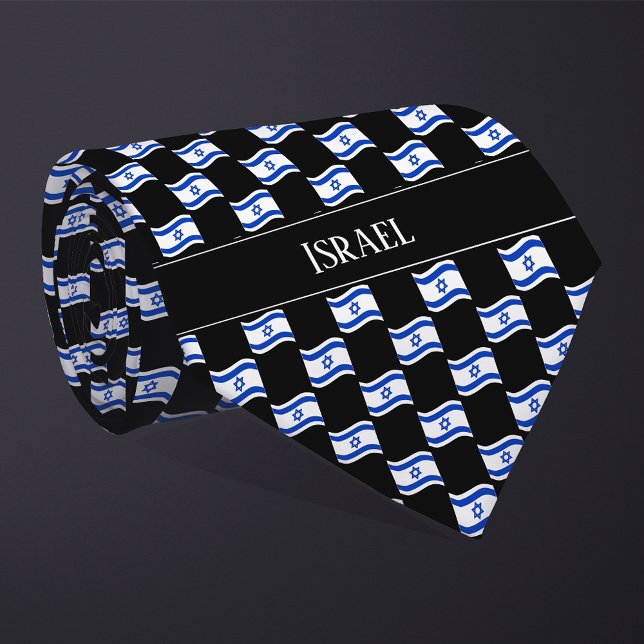 Cravate Motif du drapeau d'Israël (Créateur téléchargé)