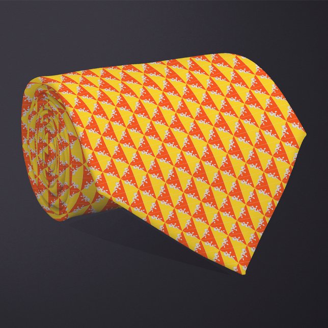 Cravate Motif du drapeau du Bhoutan Patchwork (Créateur téléchargé)