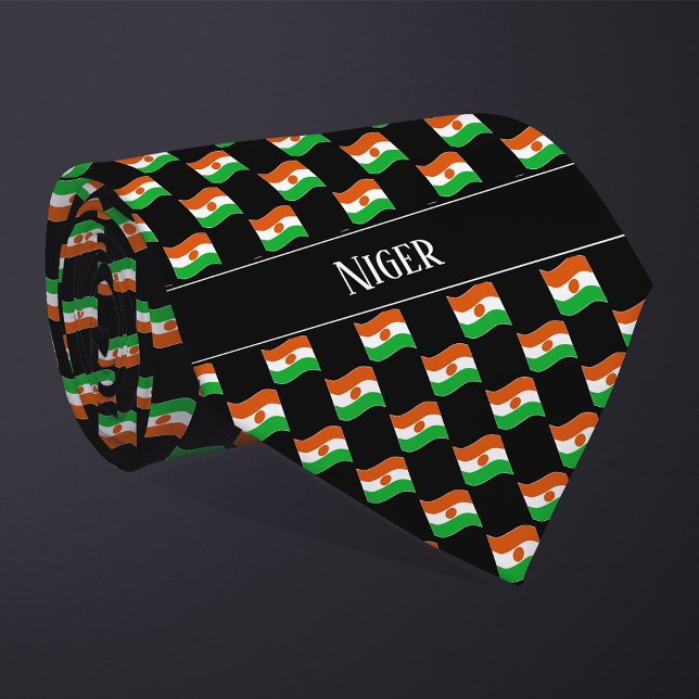 Cravate Motif du drapeau du Niger (Créateur téléchargé)
