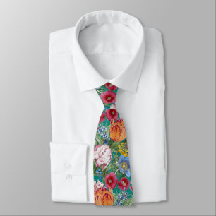 Cravate Motif du jardin des fleurs printanières