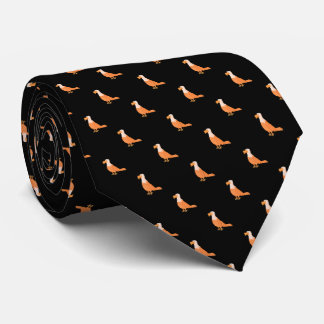 Cravate Motif élégant Black Orange Eagle
