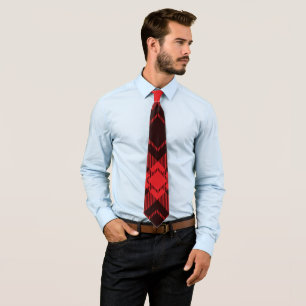 Cravate Motif en diamant rouge Tartan