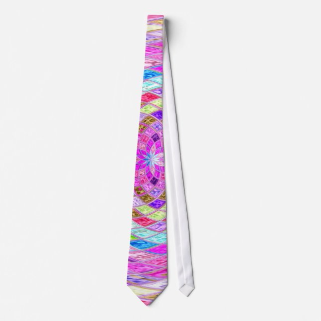 Cravate Motif en verre tendu #5 (Devant)