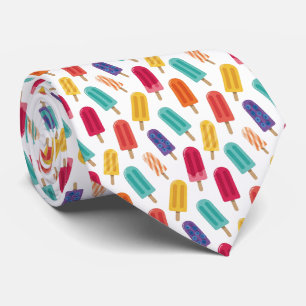 Cravate Motif Été Popsicle Lumineux