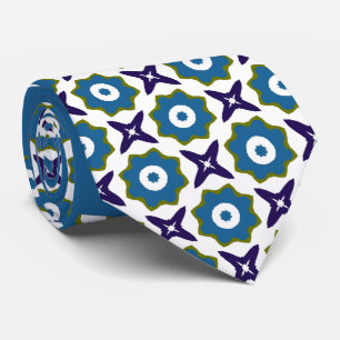 Cravate Motif étoile fleurie