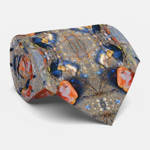 Cravate Motif feuilles et coquillages, II