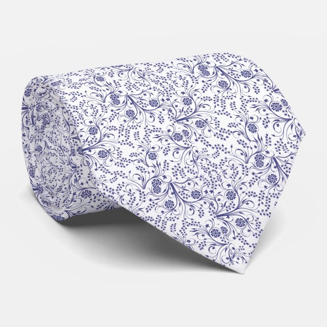 Cravate Motif Fleur sauvage été (Roulé)