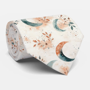 Cravate Motif floral céleste (5)
