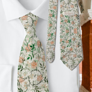 Cravate Motif floral de jasmin célèbre de William Morris