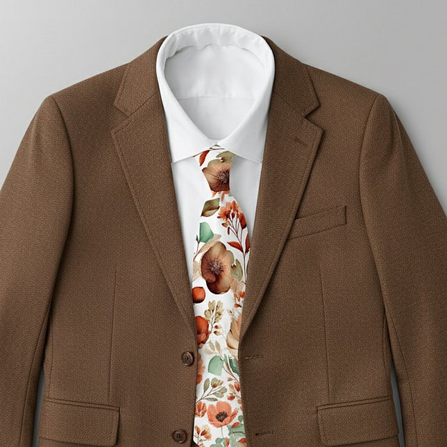 Cravate Motif floral de l'automne (Créateur téléchargé)