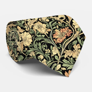 Cravate motif floral de style victorien