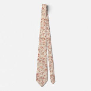 Cravate Motif floral d'été à l'aquarelle pastel délicat