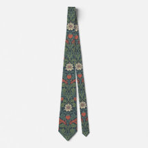 Motif floral élégant de William Morris à la fraise