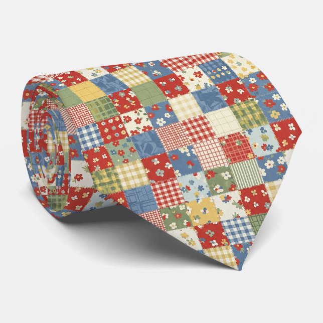 Cravate Motif floral grandmillénaire (Roulé)
