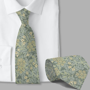 Cravate Motif floral inspiré de William Morris fleur de sa